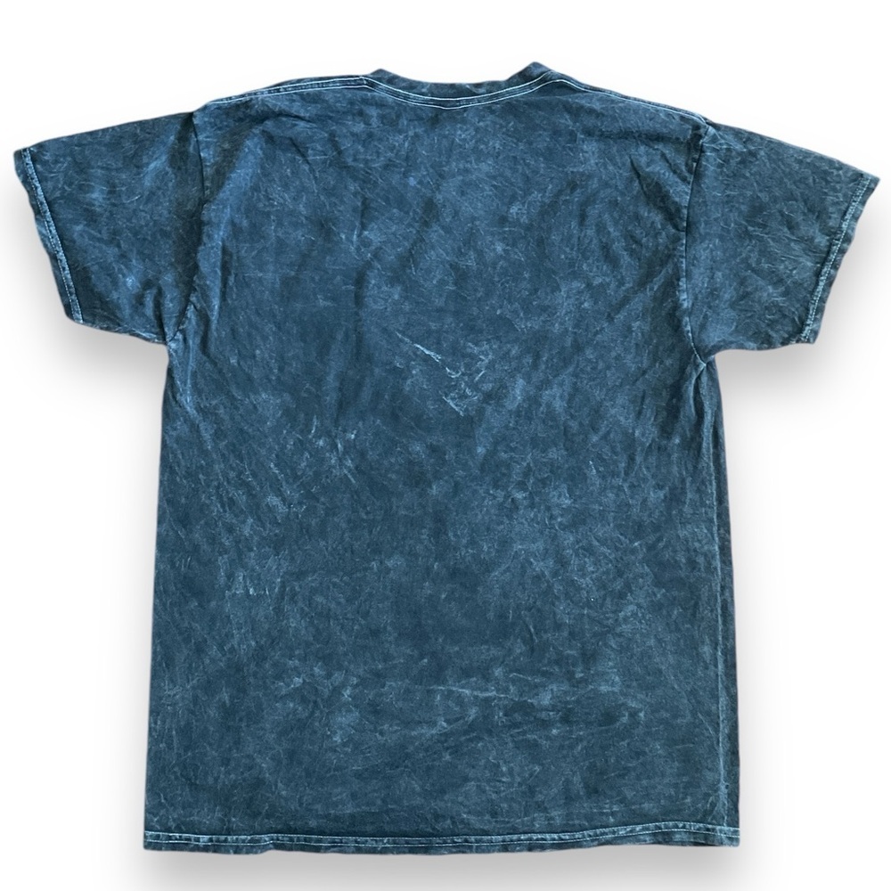 NEW Nirvana Acid Wash Black Small Graphic Crewneck Short Sleeve Tee - Picture 4 of 4